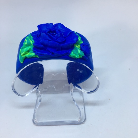 Handmade Polymer Clay Bracelet, Handmade Jewelry, Bangle Bracelet, Jewelry - Picture 2 of 4